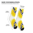 thumbnail image 3 of Men's Bosnian Flag Map Novelty Athletic Socks Women's Digital Printing Funky Patterned Crew Socks, 3 of 7