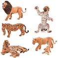 thumbnail image 3 of Modelo de animal salvaje de simulación de PVC sólido, tigre, león, elefante africano, rinoceronte, juguete, 3 of 5