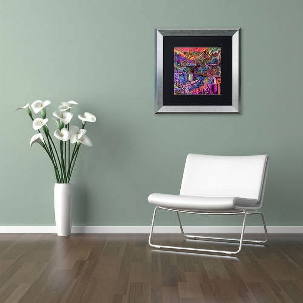 Trademark Fine Art "Hobo" Canvas Art by Josh Byer, Black Matte, Silver Frame