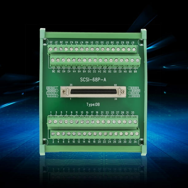 Módulo de terminales, SCSI68 Módulo de bloques de terminales tipo DB de 68 pines Módulo de placa de conexión altamente versátil