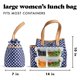thumbnail image 4 of Bolsa de almuerzo para mujer, con aislamiento para el trabajo, a prueba de fugas y resistente a las manchas, con recipientes y vaso a juego, con cierre de cierre, bolsa de almuerzo color a Fit & Fresh NA, 4 of 6