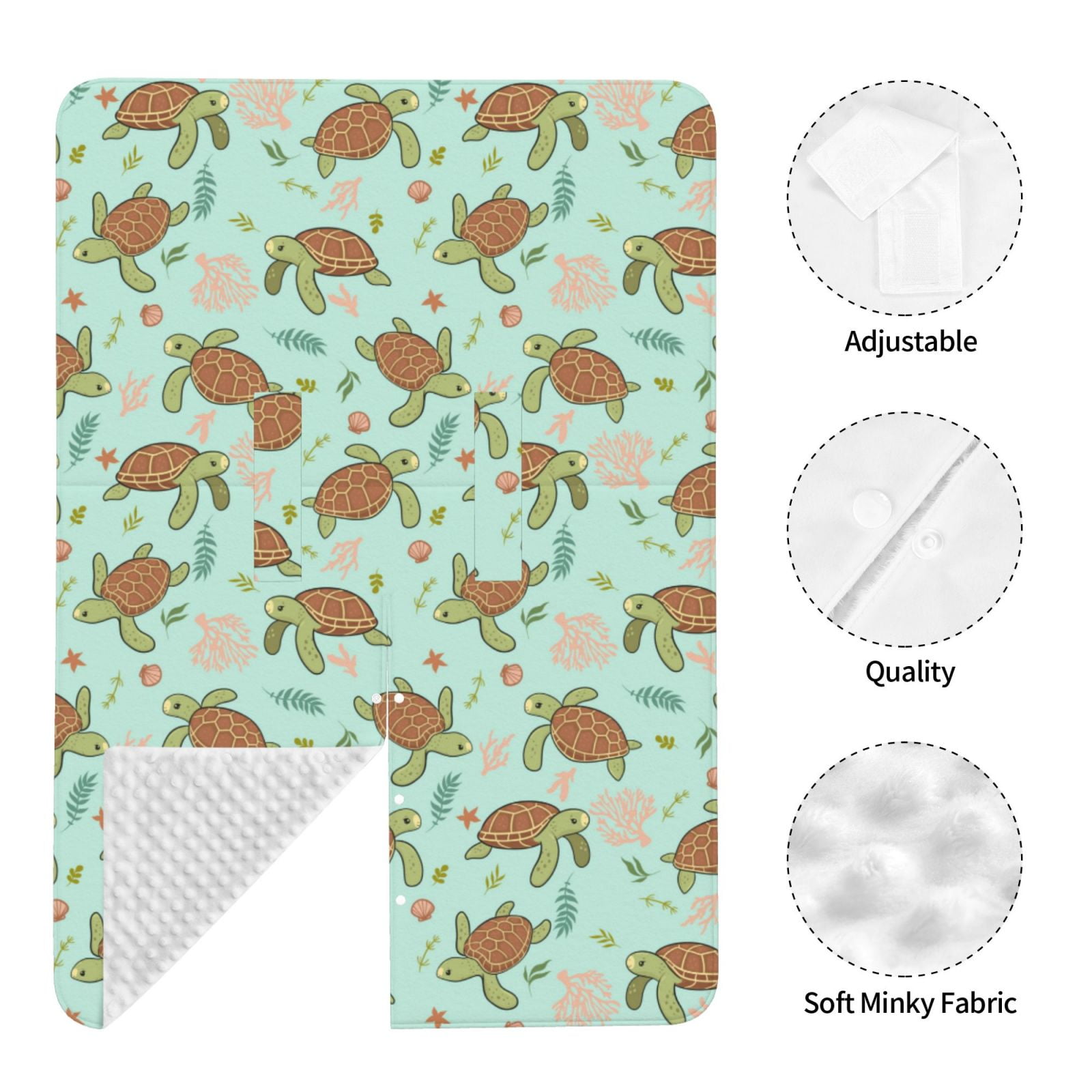 Car Seat Cover Baby - Cute Sea Turtles Breathable Infant Car Seat Cover for Baby Carseat, Lightweight Comfort Baby Essentials Must Haves Newborn Stuff for Girl Boy