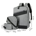 thumbnail image 3 of Bolsas Crossbody para Mujeres Viajes Mochila Portátil, Mochila de Viajes de los Hombres de las Mujeres Grandes, Negocios Llevar en la Mochila con Diez Fuentes Y Moneda Cartera, Bolsa de la Universidad, 3 of 9