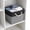 black and gray, variant on Cube Storage Bins, Collapsible Fabric Storage Cubes Bins, Cube Storage Bins with Handles, Foldable Storage Cubes