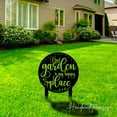 thumbnail image 3 of Handmadetneonsign Custom Outdoor My Garden Is My Happy Place Metal Sign With Stakes, Yard Decor, 3 of 4