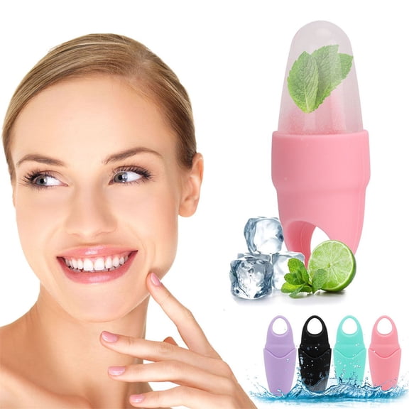 Spencer Cube Ice Roller for Face, Facial & Eyes and Neck, Brighten Skin & Enhance Your Natural Glow, Facial Treatment to Tighten & Tone Skin & De-Puff The Eye Area (Black)