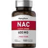 N-Acetyl Cysteine (NAC) 600 mg | 100 Coated Caplets for Men and Women | by Piping Rock