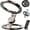 Black, variant on Magnetic Phone Stand Fidget Spinner, Crafted Aluminum, 2-in-1 Foldable Phone Holder with Dual Magnetic Rings, 360° Rotation 270° Flip for Desk Car