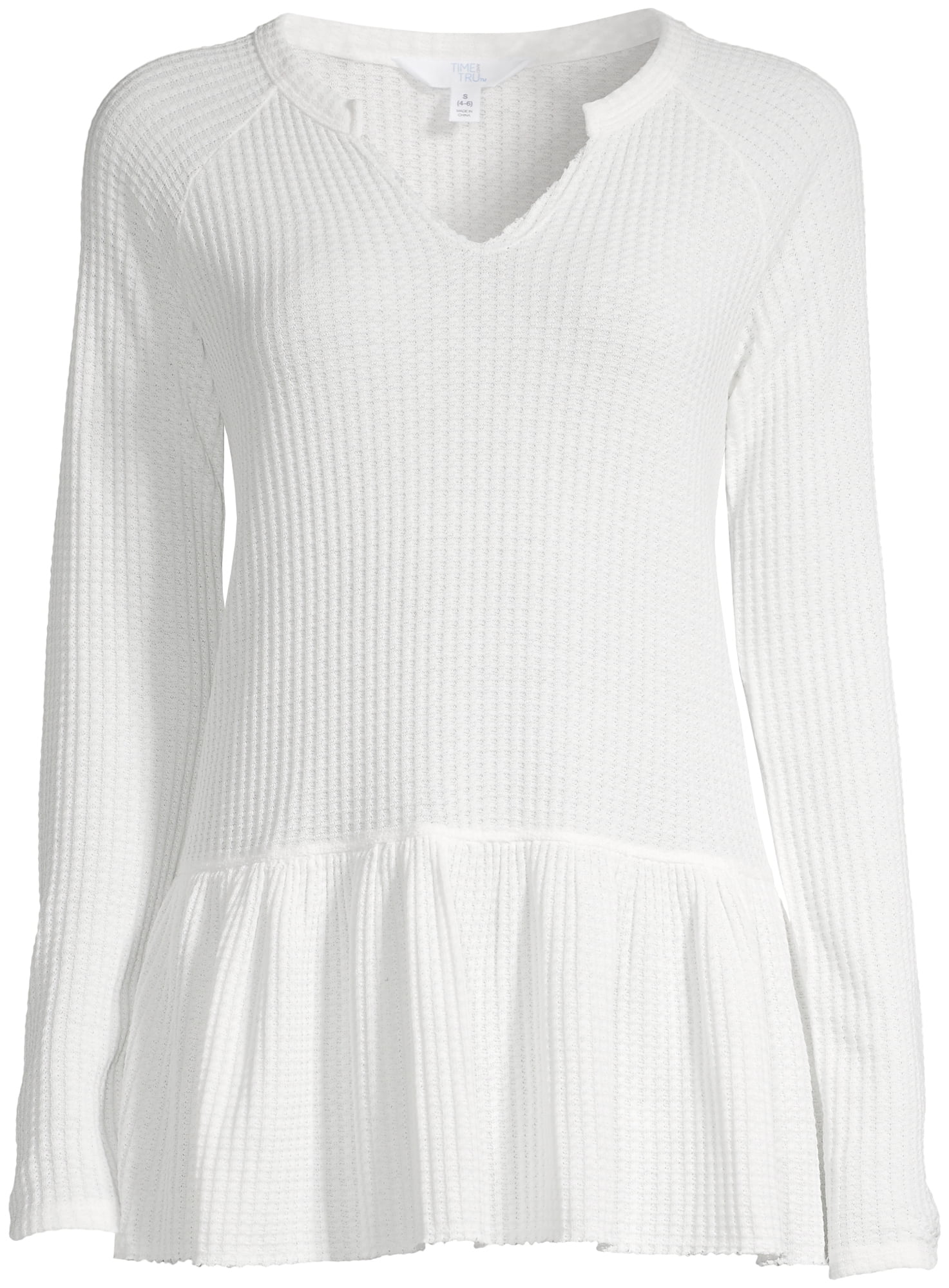 time and tru peplum top