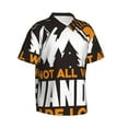 thumbnail image 2 of Kll Men'S Hawaiian Shirt Short Sleeve Button Down Beach Shirts-Not All Who Wander Are Lost4, 2 of 8