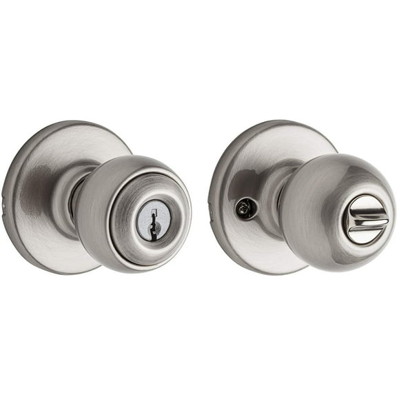 Kwikset 94002-407 Polo Keyed Entry Knob in Satin Nickel