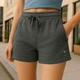 thumbnail image 5 of Dalix Martini Embroidered Shorts Washed Soft Fleece Relaxed Drawstring Pocket Fit Lounge Womens in Shadow 2XL XX-Large, 5 of 5