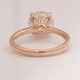 thumbnail image 4 of solitaire jewels 2.5CT Tulip Setting Round Moissanite Engagement Ring For Women, 14K Rose Gold, 4 of 10