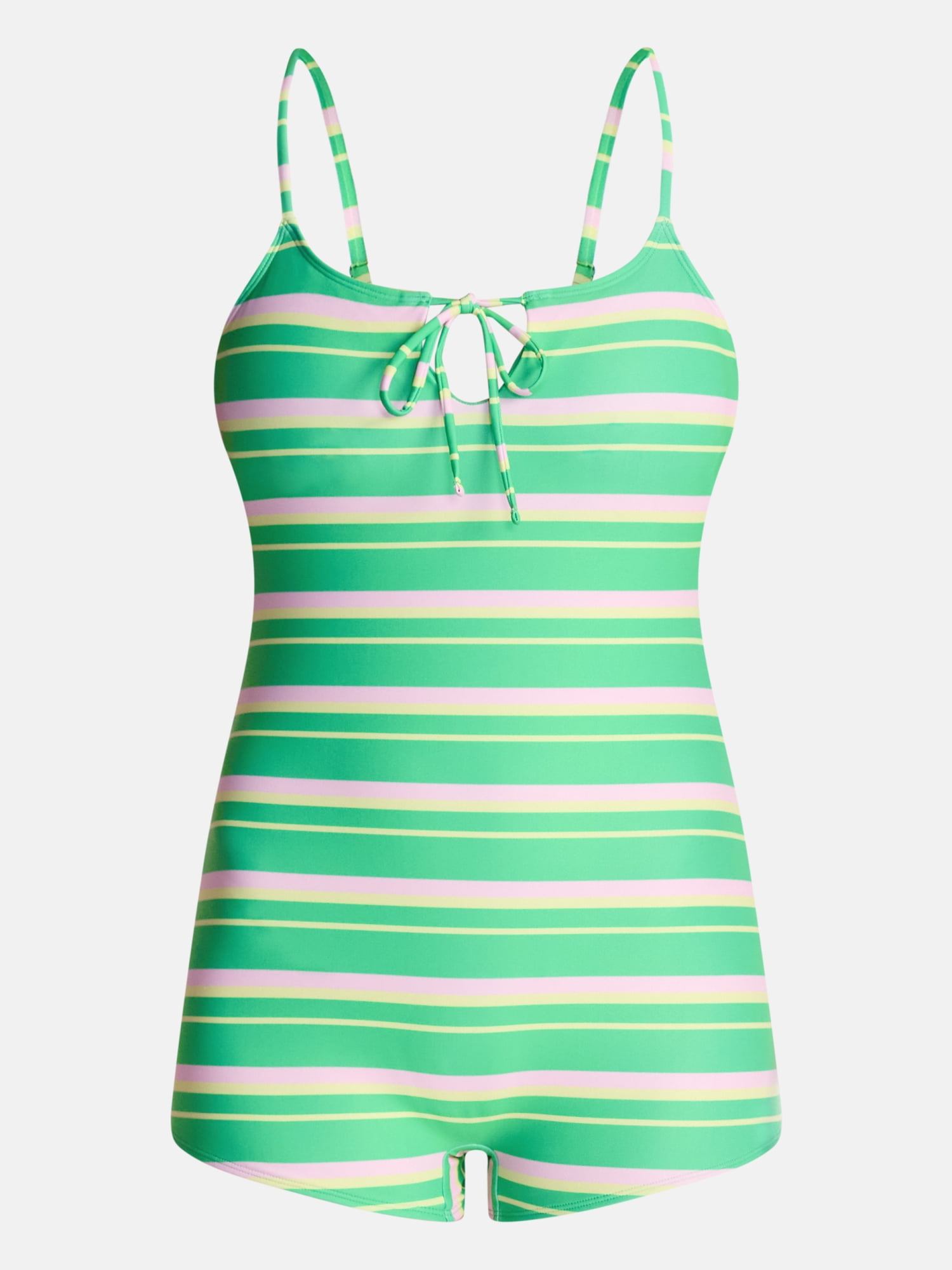 No Boundaries Swim Short One Piece Bodysuit, Women’s XXS-XXL