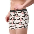 thumbnail image 2 of Yiaed Dachshund And Hearts Print Men's Soft Cotton Boxer Shorts Breathable Boxers Underwear Moisture-Wicking Underwear Stretch Boxer Briefs for Man-XX-Large, 2 of 5