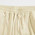 thumbnail image 7 of Yaoyar Mens Round Neck Button Detail Short Sleeve Top with Drawstring Elastic Waist Shorts Casual Two Piece Set Coordinated Outfit, 7 of 7