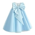 thumbnail image 1 of RXIRUCGD 2025 Vêtements d'Été pour Enfants Mode Robe Camisole Sans Manches Couleur Unie Robe de Performance pour Filles, 1 of 2