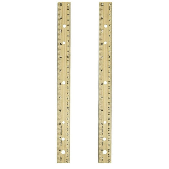 2 Inch / 30 cm Wooden Ruler: 2CT