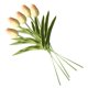thumbnail image 5 of Mini flor artificial oficina en casa decoración floral banquete de boda decorativa PU flor falsa, amarillo 5 piezas sidaley ZHF0582-08B, 5 of 6