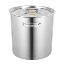 35L/9.25Gal Stainless Steel Stockpot, Kitchen Soup Big Cooking, Commercial Heavy Duty Canning Pot Stockpot with Lid and 2 Handles for Hotels Restaurants Kitchens Warehouses