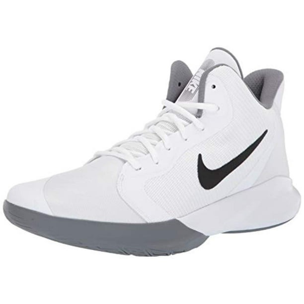 Nike - Nike Precision III Basketball Shoe, White/Black 9.5 Regular US ...