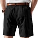 thumbnail image 3 of pstuiky Pantalones cortos casuales para hombre, Pantalones cortos casuales de moda para hombre, con cordón elástico y bolsillos. Pantalones cortos de golf, 3 of 8