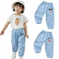 thumbnail image 2 of 2 uds Sanrios Anime Kawaii Hellokittys Cinnamoroll Kuromi niños pantalones transpirables niñas pantalones de chándal Tencel Casual pantalones para niños pequeños, 2 of 5