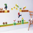 thumbnail image 2 of Pegatinas de pared de dibujos animados de Super Mario, pegatinas bonitas extraíbles de Mario, figuras de anime, juguete para dormitorio, sala de estar, jardín de infancia, regalo para niños, 2 of 5