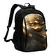 thumbnail image 1 of Balery Luxurious Gold Flow Mochila con carga USB para hombre y mujer - Mochila impermeable y antirrobo para laptop con puerto USB para viajes, trabajo, 1 of 7