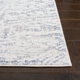 thumbnail image 3 of SAFAVIEH Hunter Jeremy Abstract Polyester Area Rug, Ivory/Dark Grey, 5'3" x 7'6", 3 of 10