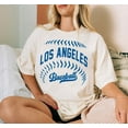 thumbnail image 1 of T-Shirt Unisexe Style Minimaliste Confort Couleur Baseball Los Angeles Ga - comme sur l'Image - 2TG, 1 of 4