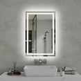 thumbnail image 2 of 24"x36" LED Vanity Mirror, Front & Back Lit, Color Temp Adjustable, Dimmable, Anti-Fog, Waterproof, CRI90+, Shatter-Proof, Easy Install, 2 of 11