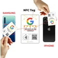 thumbnail image 3 of Custom Reusable Tag-Tap/QR Social Review Card -3 Pack Instant Social Reviews Card - QR Code and NFC Cards for Business, Social Review Tap Card, 3 of 5