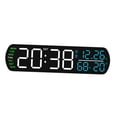 thumbnail image 3 of Reloj despertador digital de escritorio, práctico y creativo, electrónico, con LED, para sala de estudio, oficina, dormitorio y escritorio. Blanco, 3 of 8