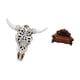 thumbnail image 5 of Escultura De Cabeza De Toro Tribal Para Colgar En La Pared, Adorno Artístico Para Oficina, Casa De Campo, Dormitorio Con Sofá Miniatura, Sillón Individual, Modelo DIY, Accesorio,, 5 of 8