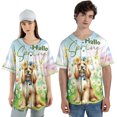 thumbnail image 4 of Cocker Spaniel Hello Spring Time Flower Floral Nature All Over Print 3D Baseball Shirt Cockers Dog Lover Gifts Softball Sport - 02031, 4 of 6