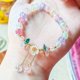 thumbnail image 4 of Pulsera de cristal de la flor de los cabritos con la joyería fina ajustable de cristal para las muchachas, 4 of 6