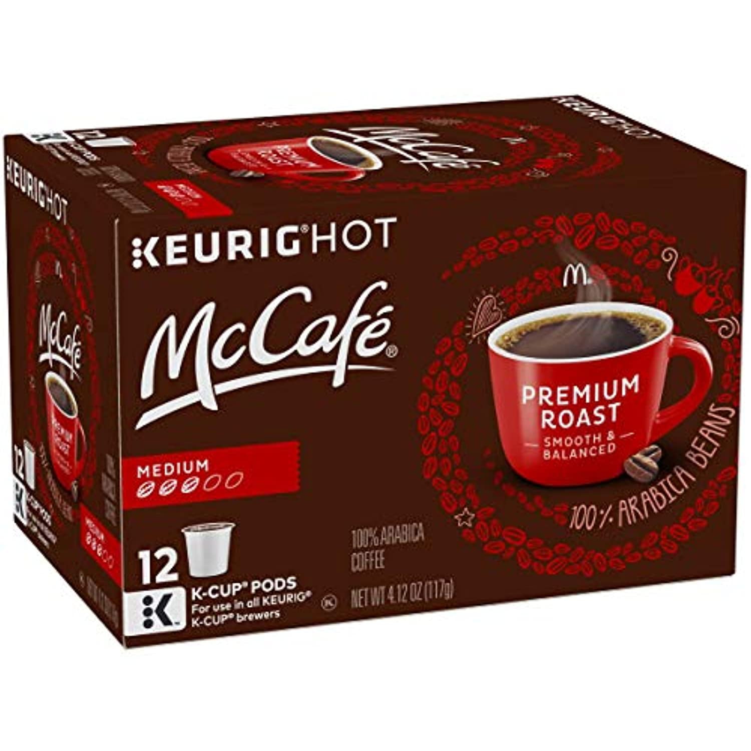 McCafe Premium Roast Keurig K Cup Coffee Pods (12 Count)