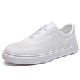 thumbnail image 3 of Men's Breathable Perforated Leather Casual Sneakers, Low-Top Lace-Up Skate Shoes, 3 of 8