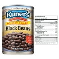 thumbnail image 5 of (12 Pack) Kuner's - Canned Black Beans, No Salt Added, 15 Ounce Can, New, 5 of 7