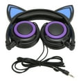 thumbnail image 1 of Wired Headphone, Cat Ear Design Cute Kids Headset Foldable  For Tablets, 1 of 8
