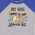 thumbnail image 4 of Inktastic My Gigi Loves Me with Sloth and Hearts Boys or Girls Baby Bodysuit, 4 of 5