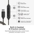 thumbnail image 5 of MEE audio M6 USB Type C Wired Headphones Earphones for Running/Sport; USB-C Headset with Mic & Remote, 5 of 8