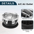 thumbnail image 4 of Panel de ventilación de aire Unique Bargains para Ford F-250 Super Duty 2011-2016, rejilla de aire acondicionado tono plateado claro, 4 of 6