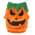 thumbnail image 2 of Camisa de perro de Halloween lindo fantasmas de calabaza suave elástico mascota Cosplay ropa para perros pequeños medianos gatos naranja M, 2 of 12