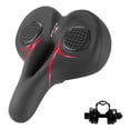 thumbnail image 3 of jinwen Mountain Bike Seat Non Slip Shock Absorbing Widen Thickened Long Distance Riding Black Red, 3 of 7