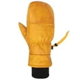 thumbnail image 2 of Vance Snow Goatskin Leather Waterproof Insulated Ski and Snowboard Mittens, Natural Tan, 2 of 11