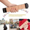 thumbnail image 1 of Fiudx Guitarra Emprendedora, Mástil Compacto de Bolsillo para Práctica de Guitarra, Herramienta Silenciosa para Ejercitar Los Dedos, Entrenador Portátil de Acordes 6 Cues, Desarrollo de Habilidades p, 1 of 7