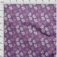 thumbnail image 4 of oneOone Cotton Poplin Purple Fabric Florals Craft Projects Decor Fabric Printed By The Yard 56 Inch Wide, 4 of 5