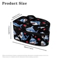 thumbnail image 6 of HELLHERO Shark Strawberry Pattern Travel Steamer Storage Bag Polyester 11.8x6.69x5.5 In, Bag Only, 6 of 6